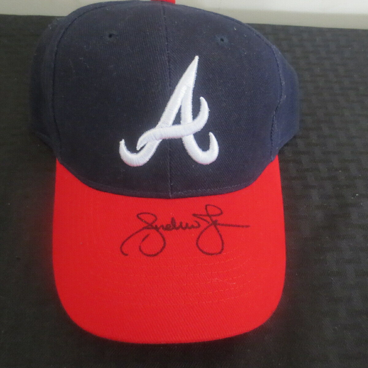 Andruw Jones Atlanta Braves Autograph Cap