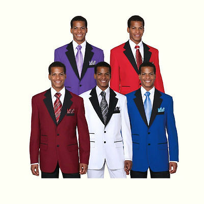 Men's 2pc 100% Poplin Dacron Fashion Two Button Suit 5 Colors Style 7022