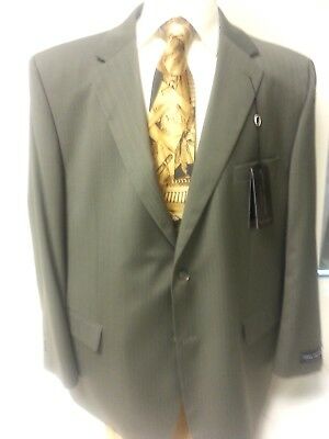 Big Men Suit New Henry Grethel Business Slacks 2 Pc Piece 58r Jacket Taupe Green