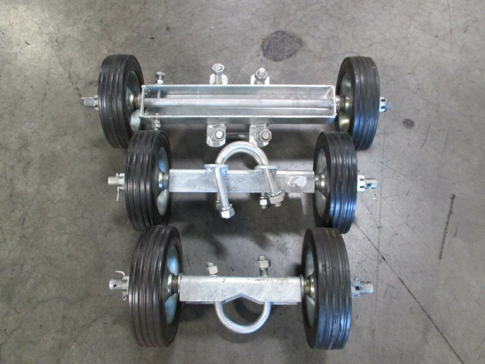 6" Rolling Gate Carrier Wheels: For Chain Link Fence Rolling Gates - Rut Runner