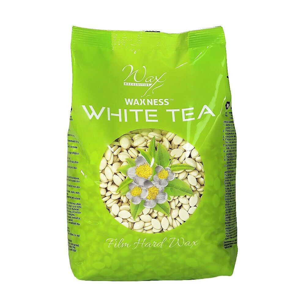 Waxness Wax Necessities Film Hard Wax Beads White Tea Cream 17.63 Oz 1.1 Lb